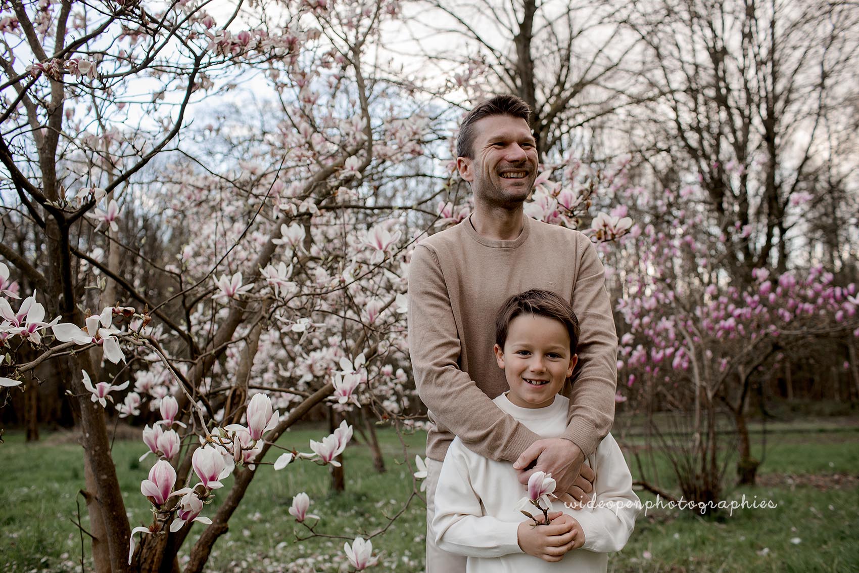 seance photo dans les magnolias près de lille